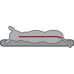TRIXIE лежак Best of all Breeds (ортопедичний) 100х70см, сіро-коричневий / світло-сірий  - фото 3