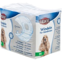Памперси для собак TRIXIE, M (упак. 12 шт.) Обхват талії: 32-48 см