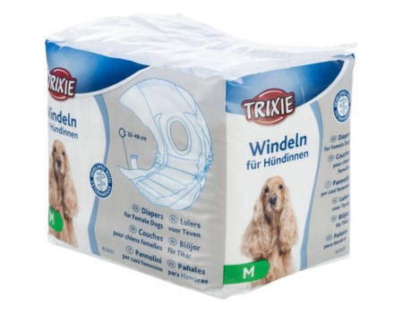 Памперсы для собак TRIXIE , M  (упак. 12 шт.) Обхват талии: 32-48 см