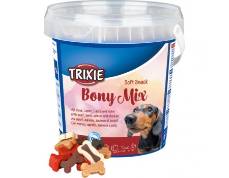 Мягкие снеки микс "Bony Mix" TRIXIE говядина ягнёнок лосось курица,  500 г