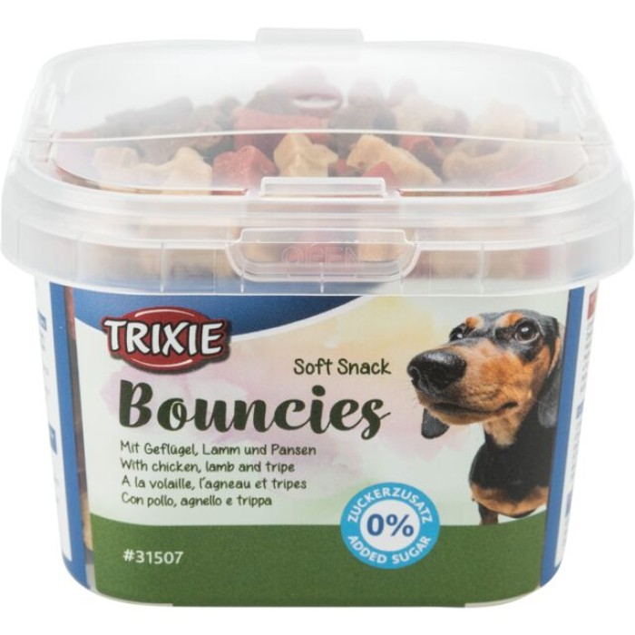 Мягкий снек косточки "Bouncies" TRIXIE желудок с птицей и ягнёнком,  140 г