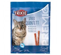 Палочки для котов TRIXIE - Quadro-Sticks Вкус: Лосось/форель, 4шт x 5 ..