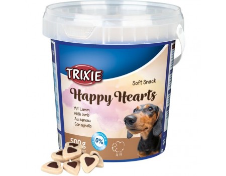 Мягкие снеки "Happy Hearts" TRIXIE  ягнёнок с рисом,  500 г