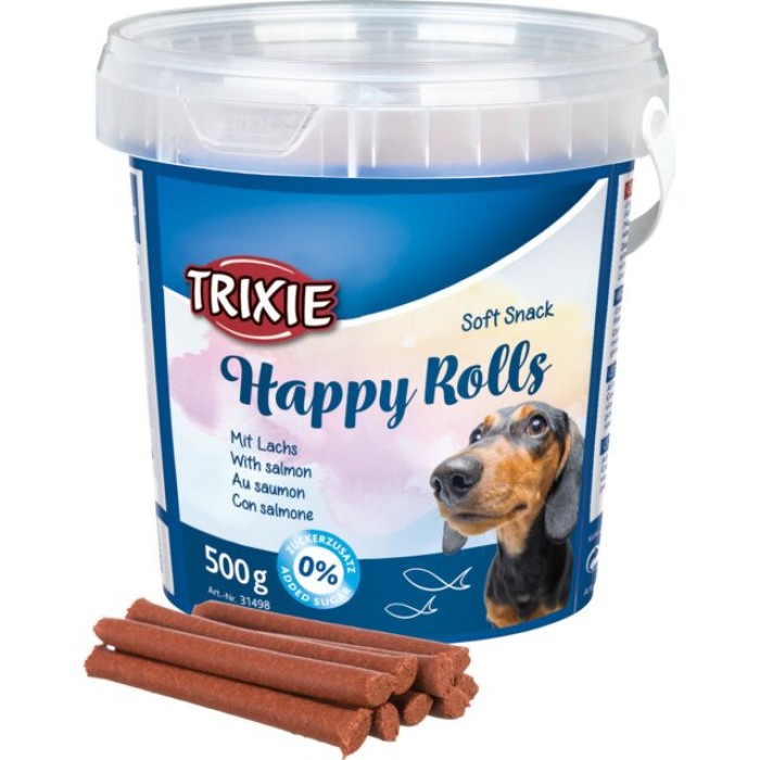 Лакомство для собак "Happy Rolls" TRIXIE лосось,  500 г