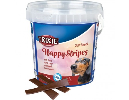 Лакомство для собак "Happy Stripes" TRIXIE говядина,  500 г