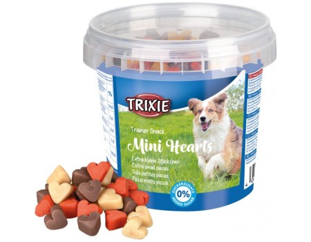 Сердечки для собак TRIXIE - Mini Hearts, курица ягнёнок лосось , 200 г