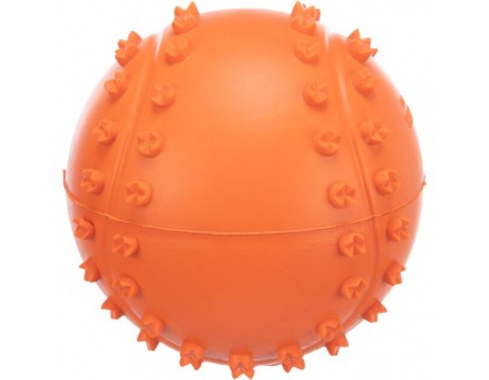 Мяч с шипами и пищалкой для собак TRIXIE, D- 6 см, оранжевый