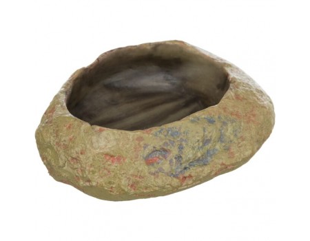 TRIXIЕ  Кормушка-поилка для рептилий, 6 x 1.5 x 4.5см. , Украшение: степная скала