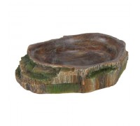 Миска для рептилий TRIXIE ,  10 x 2,5 x 7,5 см.  Украшение: тропически..