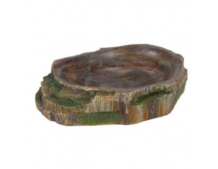 Миска для рептилий TRIXIE ,  10 x 2,5 x 7,5 см.  Украшение: тропический лес