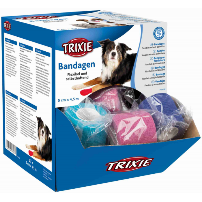 Бінт еластичний TRIXIE в асортимі,5см/4,5м(в уп.27 шт)