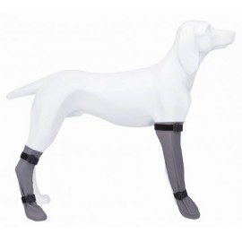  Защитные гольфы для собак(силикон) TRIXIE  S; 6 cм/13 cм,серый..