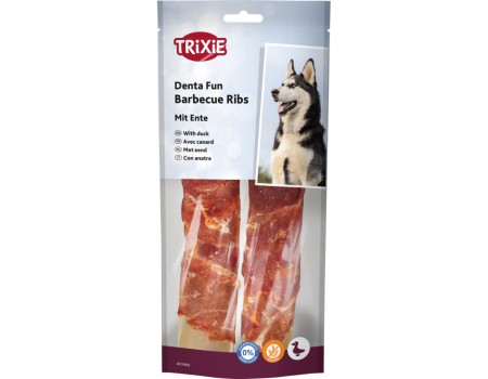 Жевательные ребра"Denta Fun" TRIXIE (утка)17см/110гр(в уп.2шт)