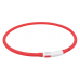Нашийник TRIXIE USB (силікон) 70см/10мм, що світиться, червоний