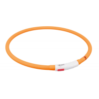 Нашийник TRIXIE USB (силікон) 70см/10мм, що світиться, оранжевий