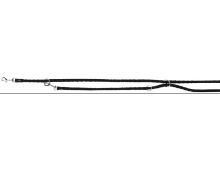 Повідець-перестібка "Cavo" (нейлон) TRIXIE L-XL 2м/18 мм, чорний