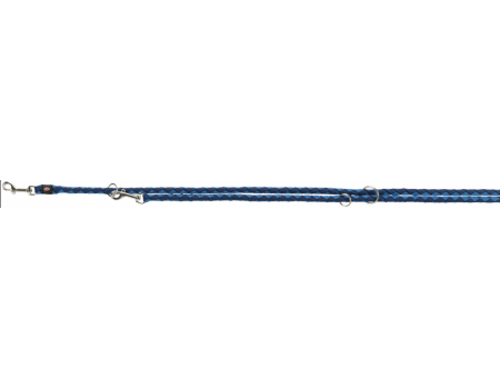 Повідець-перестібка "Cavo"(нейлон) TRIXIE L-XL 2м/? 18 мм, індиго/королевський синій