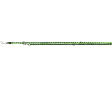 Поводок-перестёжка"Cavo"(нейлон) TRIXIE   L-XL 2м/? 18 мм, чёрный/графит
