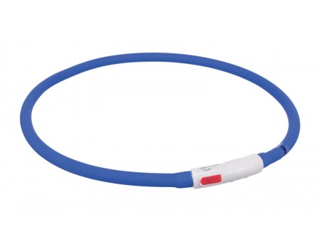 Нашийник TRIXIE USB (силікон) 70см/10мм, що світиться, синій