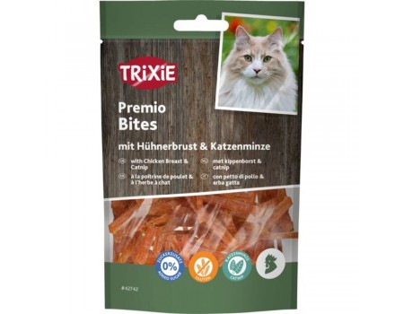 Ласощі для котів TRIXIE - "Catnip Chicken Bites"(курка+котяча м'ята), 50г