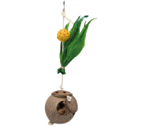 Игрушка кокос-гнездо на веревке, TRIXIE, 35 см..