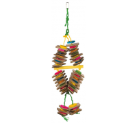 Дерев'яна іграшка на мотузці з картоном, TRIXIE, 18х35см..