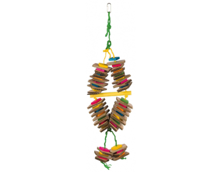 Дерев'яна іграшка на мотузці з картоном, TRIXIE, 18х35см