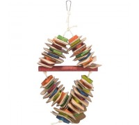 Деревянная игрушка на веревке с картоном, TRIXIE,18х35см..