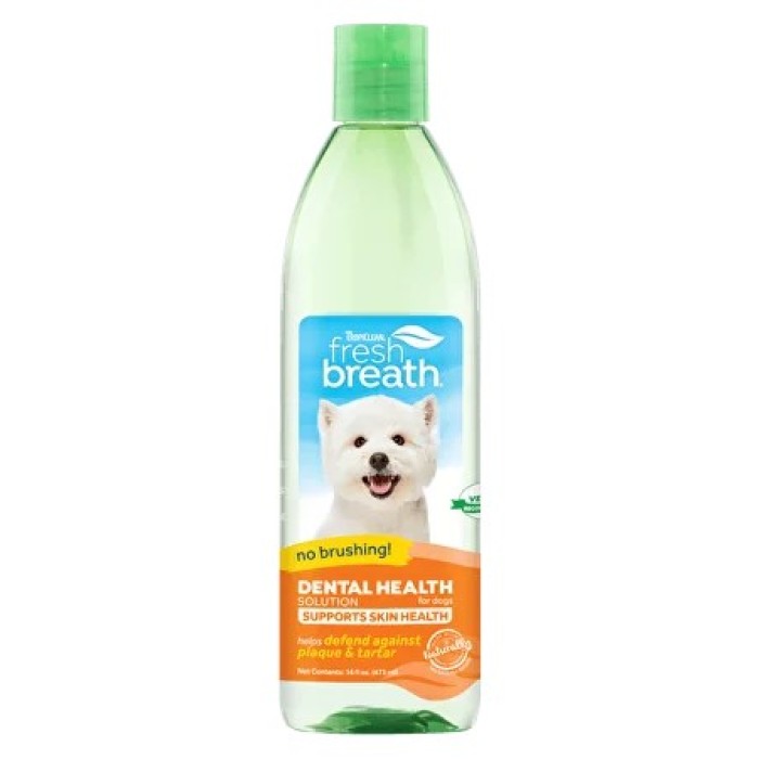 Добавка в воду TropiClean Oral Care Water Additive Skin & Coat з Омега 3 і Омега 6 для собак і котів, 473 мл