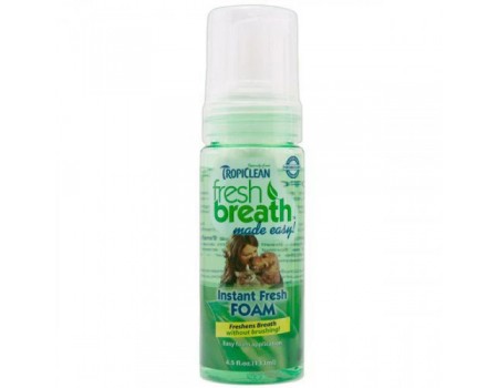 М'ятна пінка Tropiclean Instant Fresh Foam для підтримки здоров'я ясен і зубів для кішок і собак, 128 мл