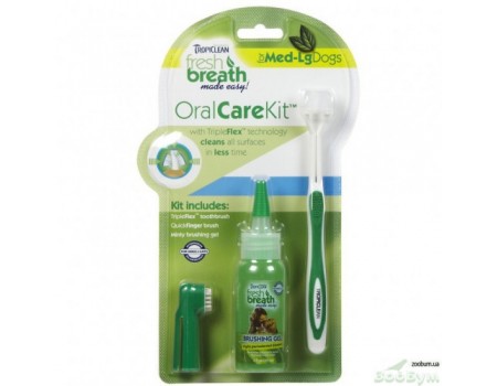 Набор Tropiclean Oral Care Kit Small "Свежее дыхание" для ухода за зубами собак