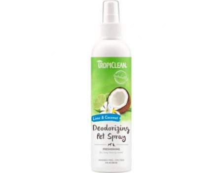 Спрей-парфуми TropiClean Spray Lime & Coconut для котів та собак, освіжаючий, 236 мл