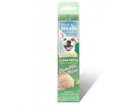 Гель для чищення зубів TropiClean Clean Teeth Gel Vanilla Mint "Ванільна м'ята" для собак, 59 мл