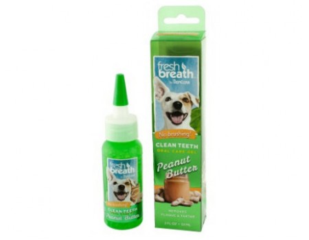Гель для чистки зубов TropiClean Oral Care Gel Peanut Butter "Арахисовое масло" для собак, 59 мл