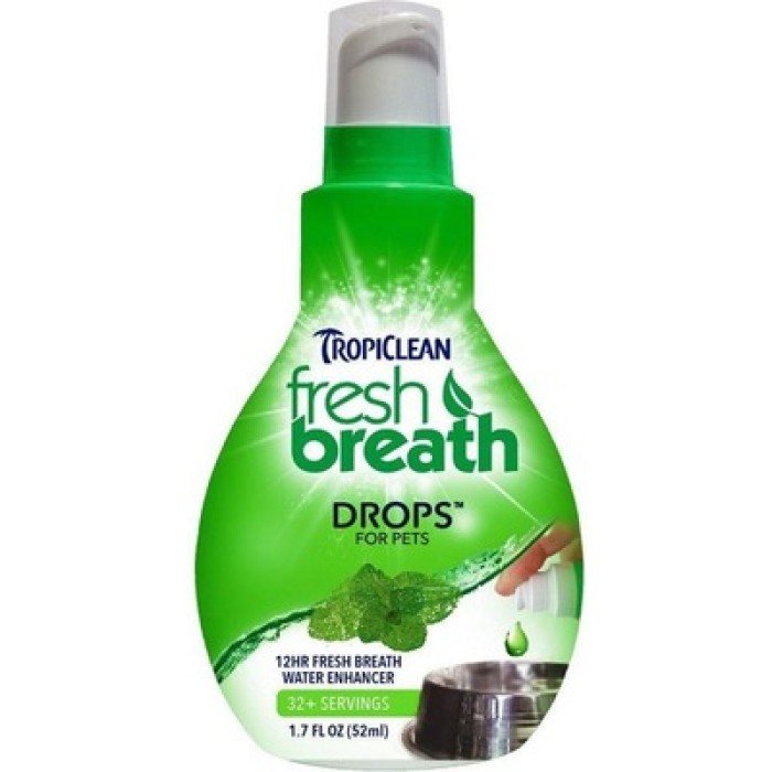 Капли TropiClean Fresh Breath «Свежее дыхание» для ухода за зубами и дёснами для собак, 65 мл