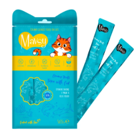 Кремові ласощі для котів Mavsy-Creamy Treats Tuna with cod, з тунцем та тріскою, 5x15 г