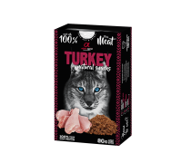 Ласощі для котів Alpha spirit CAT NATURAL SNACK TURKEY Натурал Снек, і..