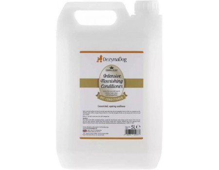 Кондиціонер Dezynadog Crown & Glory Intensive, живить, зберігає, зволожує, відновлює шерсть, для всіх порід собак, 5 л