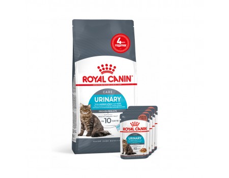 Акція // Сухий корм для дорослих собак з проблемами сечовивідних шляхів ROYAL CANIN URINARY CARE 2кг + 4 паучі в подарунок