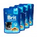 Набір паучів "3+1" для кошенят Brit Premium Cat pouch Chicken Chunks for Kitten з куркою, 4х100г  - фото 3