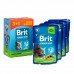 Набор паучей "3+1" для стерилизованных кошек Brit Premium Cat pouch Chicken Slices for Sterilised с курицей, 4х100г  - фото 4