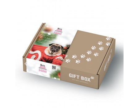 Подарочный бокс "Новогодний" для собак малых пород Brit Care Small Breed