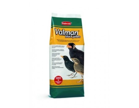Корм Padovan Valman Black pellets для комахоїдних птахів, майнів та ін., 1 кг
