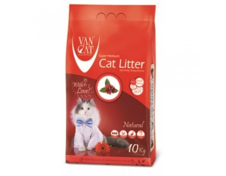 Van Cat Classik Без запаха - Наполнитель бентонитовый для кошачьего туалета, 5 кг