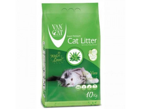 Van Cat Алое Вера - Наповнювач бентонітовий для котячого туалету 10 кг