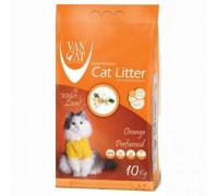 Van Cat Апельсин - Наповнювач бентонітовий для котячого туалету, 10 кг..