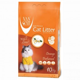 Van Cat Апельсин - Наповнювач бентонітовий для котячого туалету, 10 кг..
