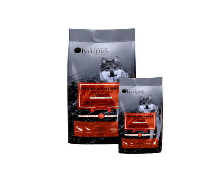 Корм Black Olympus Низькозерновий корм для дорослих собак великих порід Курка та Коричневий Рис, 12 +2кг в подарунок