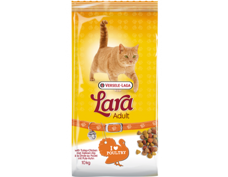 Lara Poultry ЛАРА КУРИЦА сухой корм для активных котов и кошек , 10 кг.