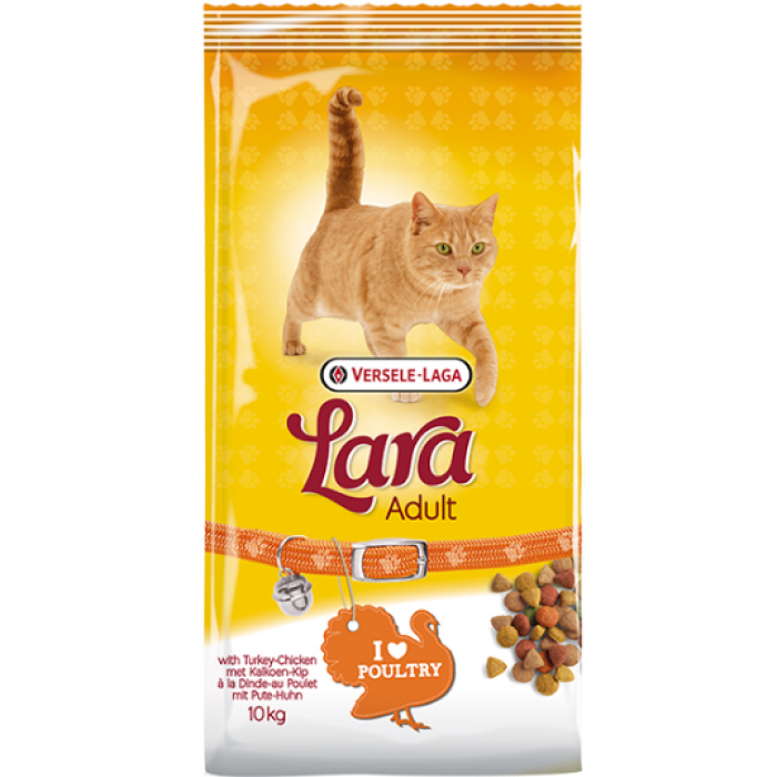 Lara Poultry ЛАРА КУРИЦЯ сухий корм для активних котів та кішок, 10 кг.